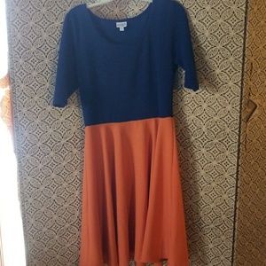 Lularoe Color Block Dress XL